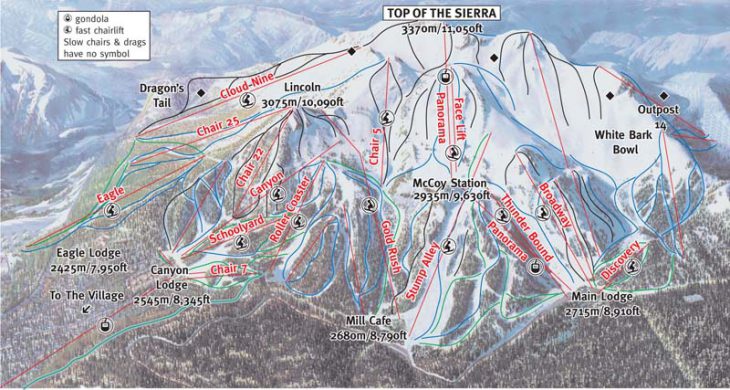 Mammoth Piste Map
